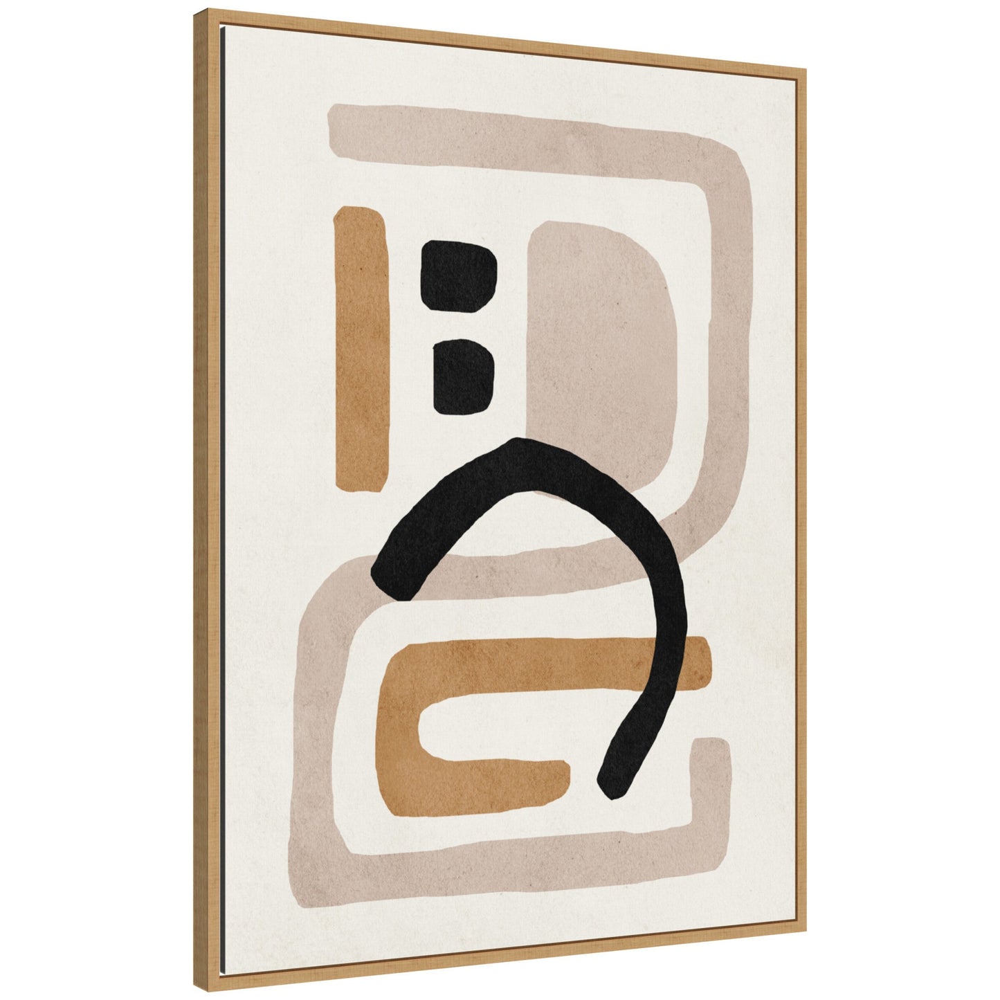 Neutral Abstract 2 - Framed Print
