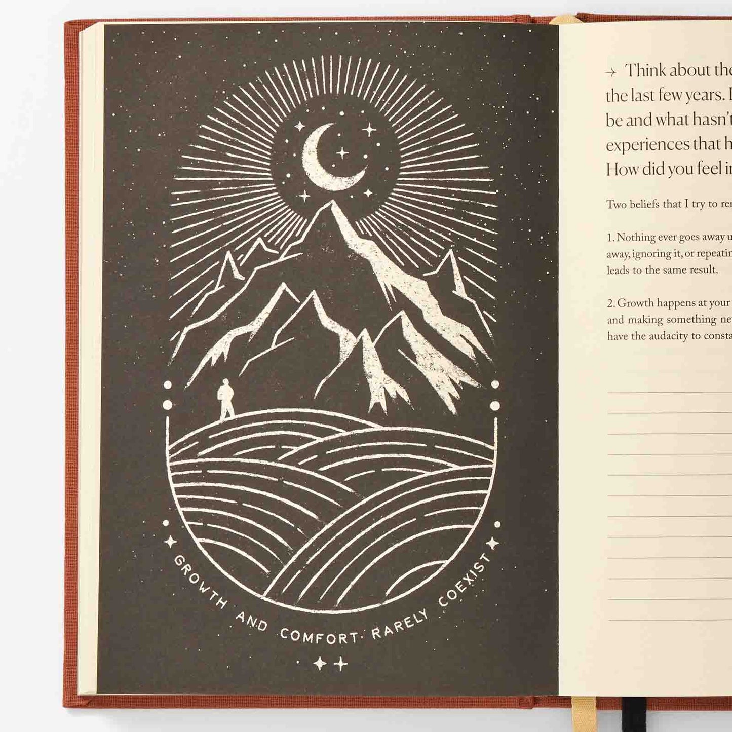 Notes to Mindfulness Journal - Sunset Orange