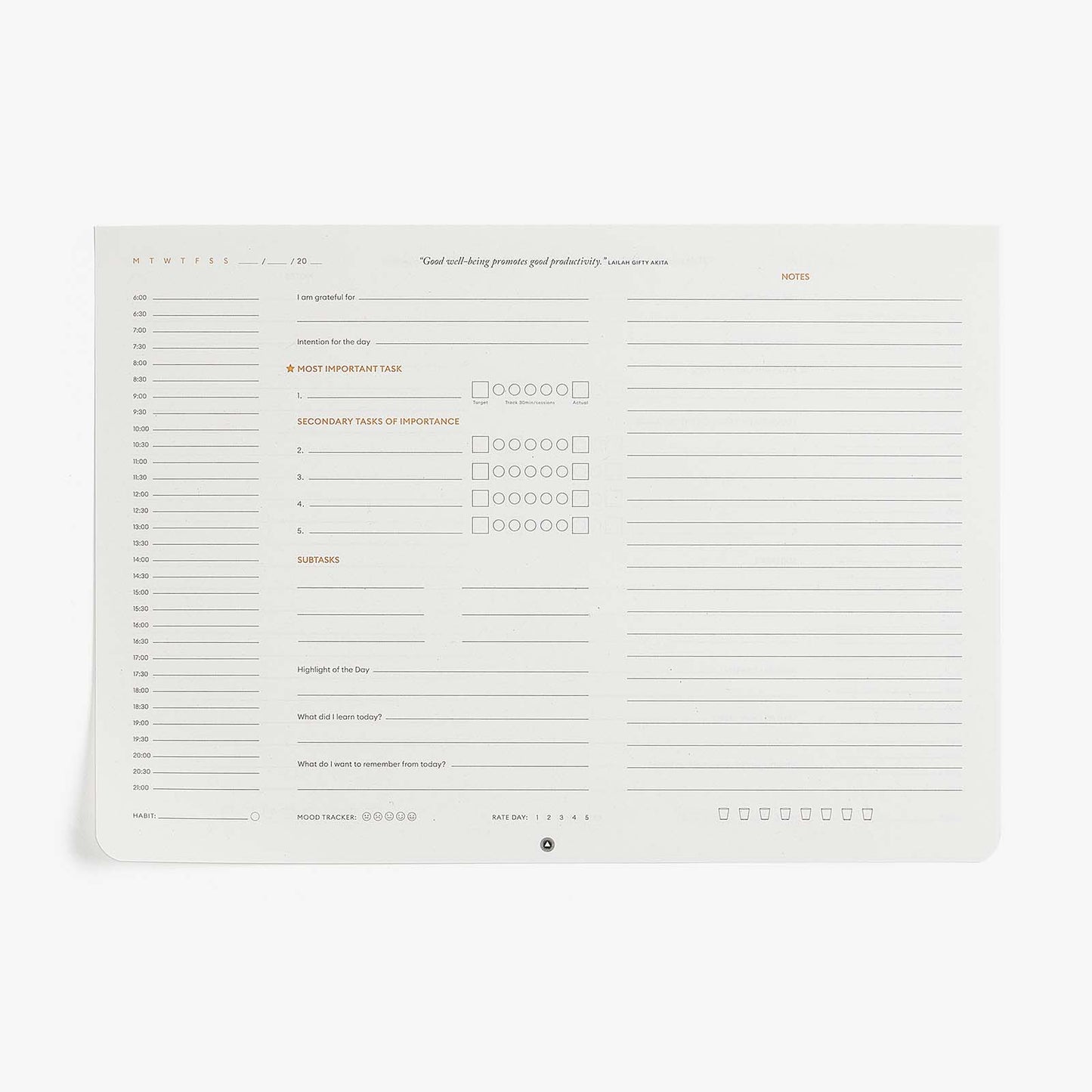Productivity Daily Desk Pad