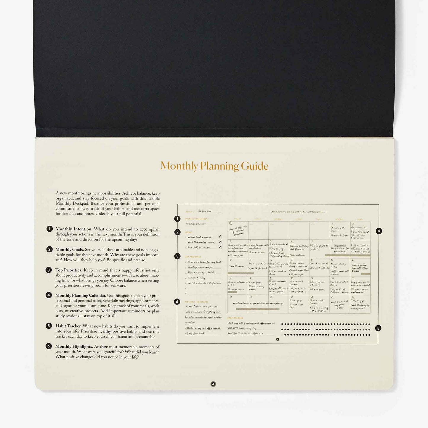 Productivity Monthly Desk Pad