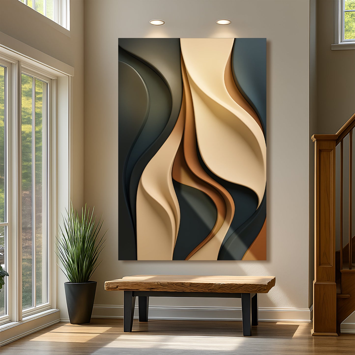 Earthen Flows - Canvas Print