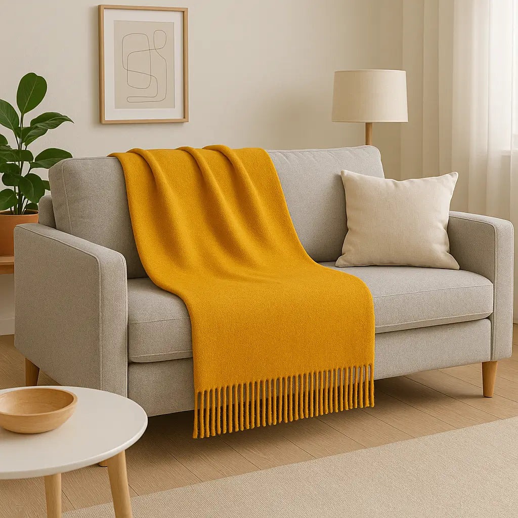 Mongolian Cashmere Throw Blanket
