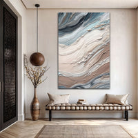 Earth Tone Swirls - Canvas Print