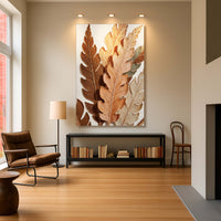 Abstract Autumn Leaves - Canvas Print