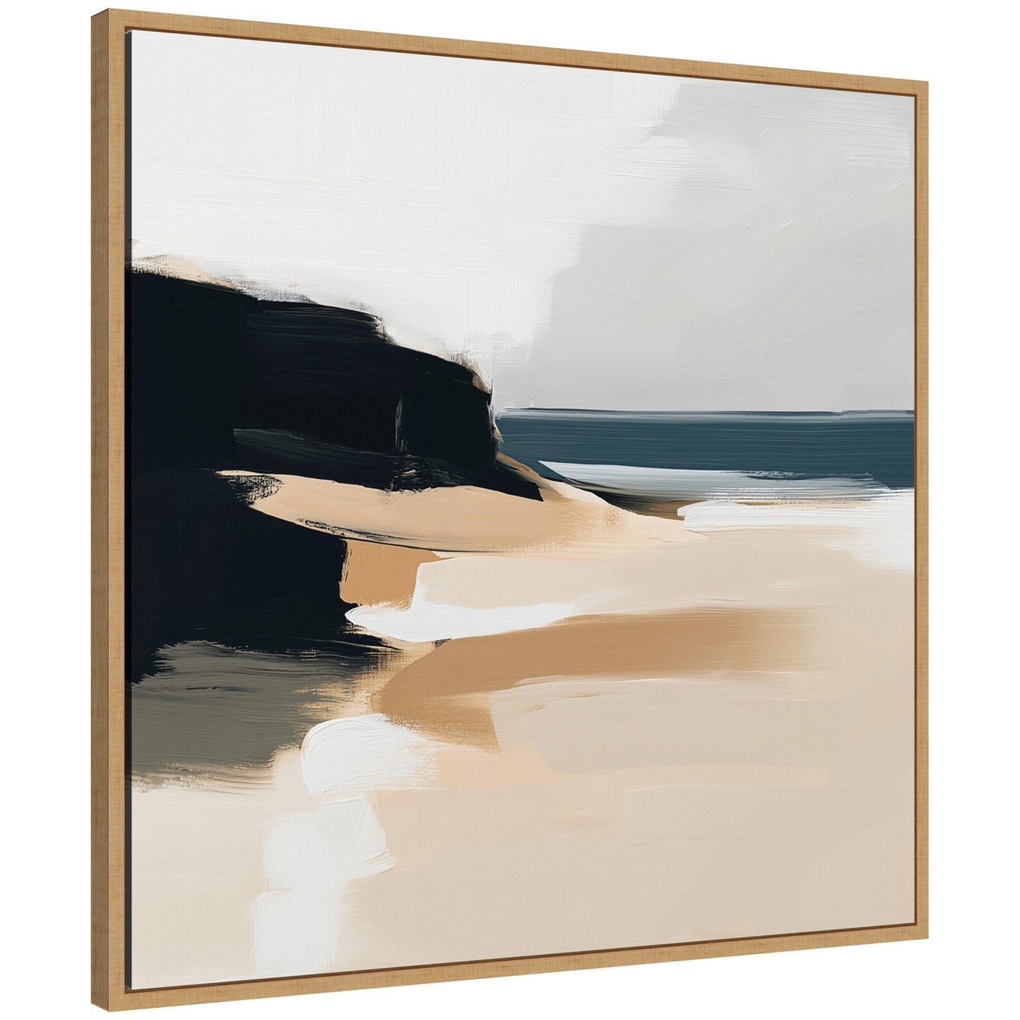 Coastal Sand Abstract - Framed Print