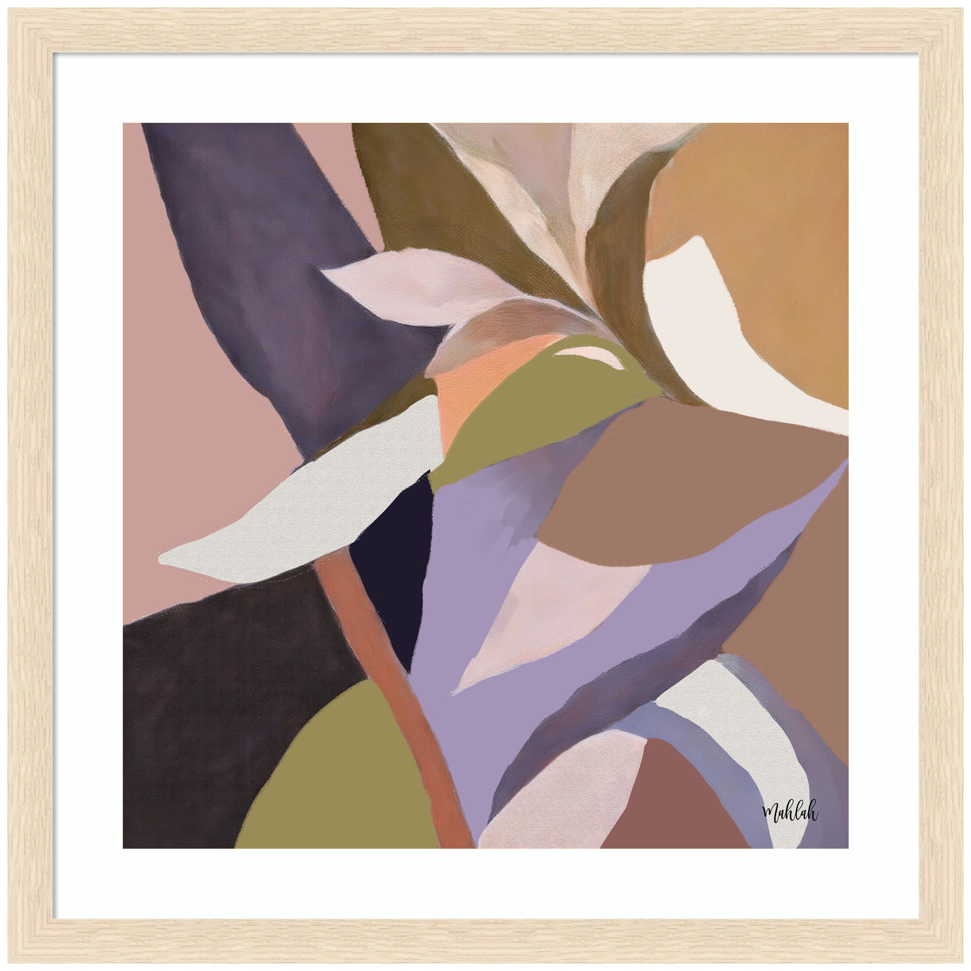 Azure Stems - Framed Print