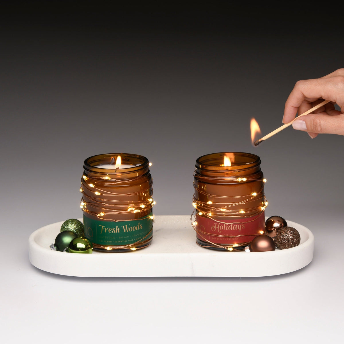 Holiday Soy Blend Candle Set - Set of 2