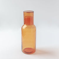 Amber Carafe Set - Recycled Glass