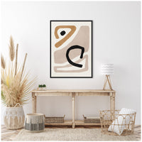 Neutral Abstract 1 - Framed Print
