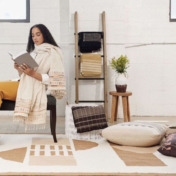 Unah Handwoven Organic Cotton Throw