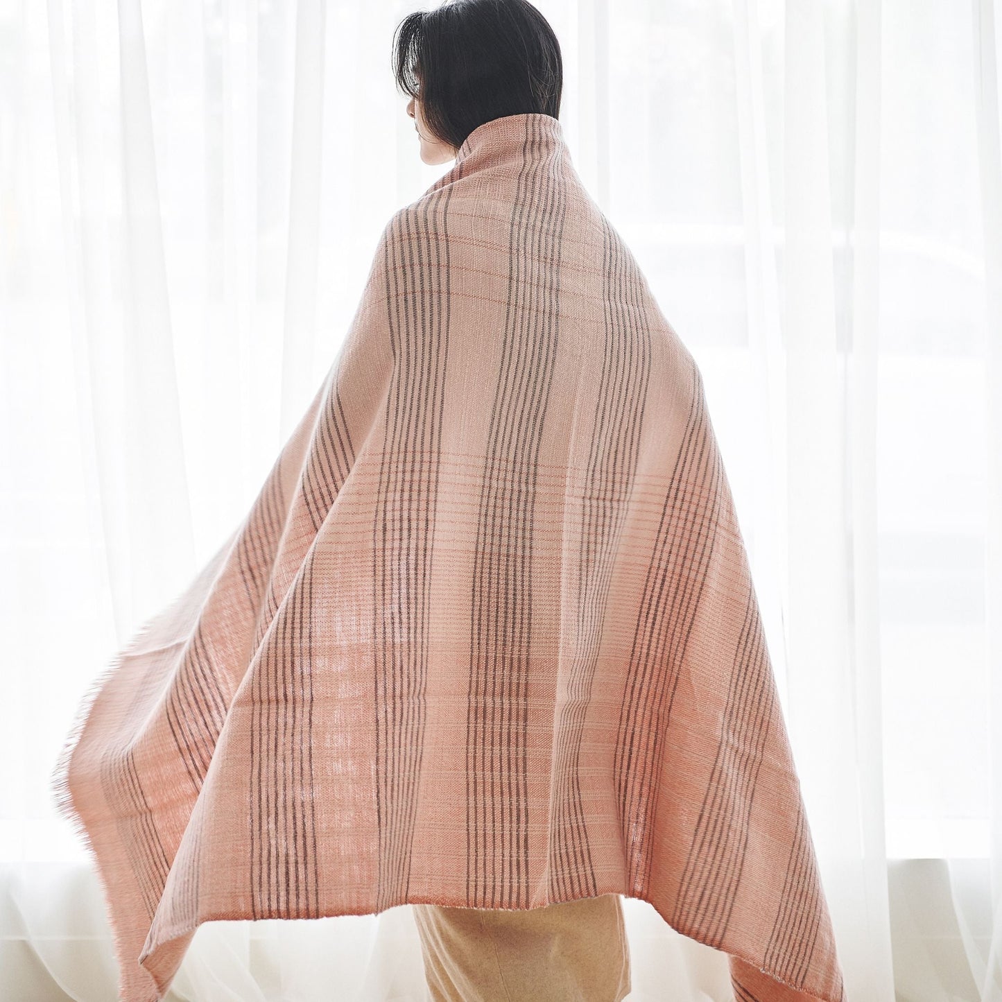 Silica Rose Handwoven Merino Throw