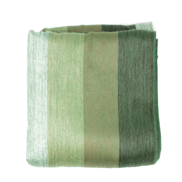 Alpaca Throw Blanket - Sage and Greens