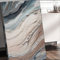 Earth Tone Swirls - Canvas Print
