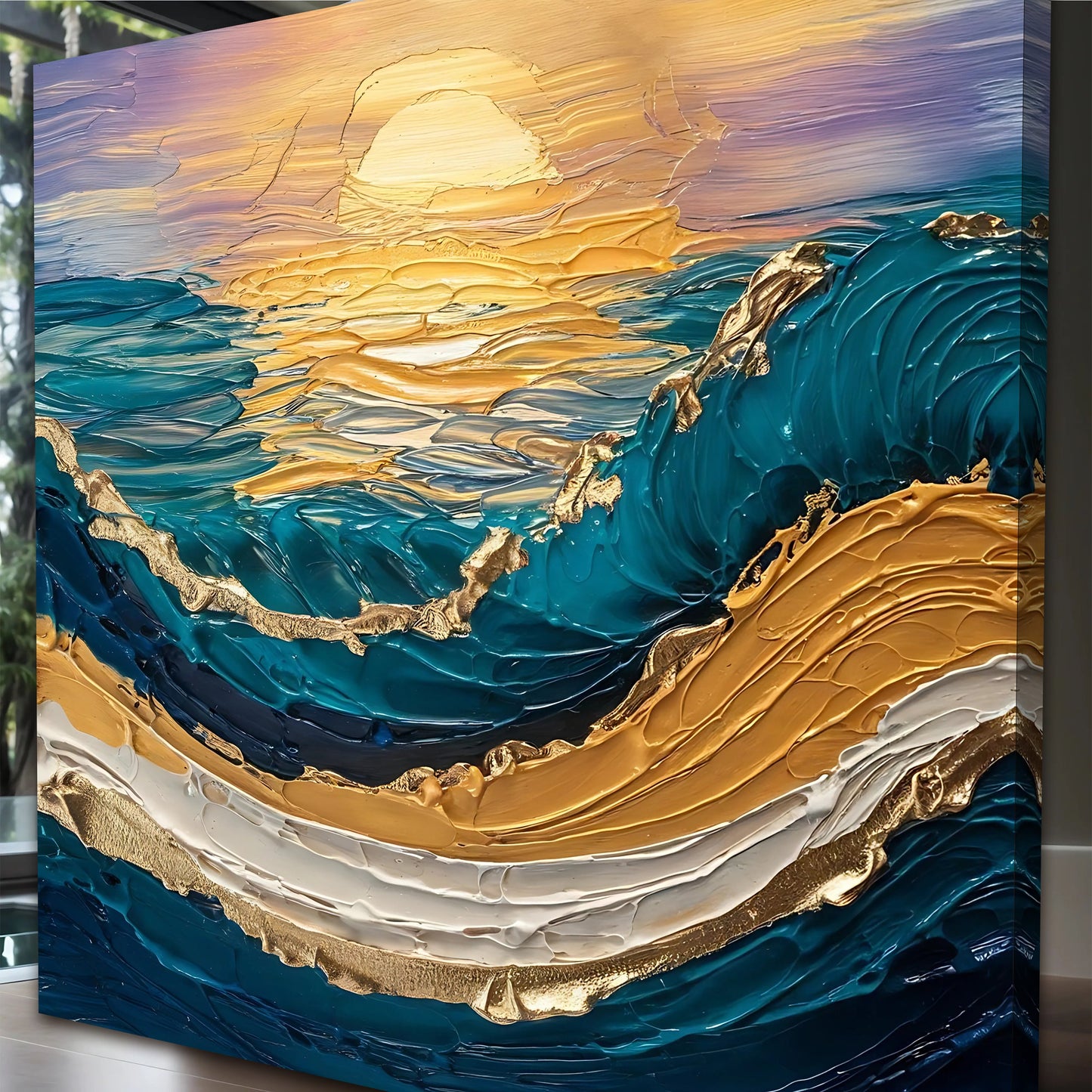 Golden Waves - Canvas Print