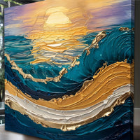 Golden Waves - Canvas Print