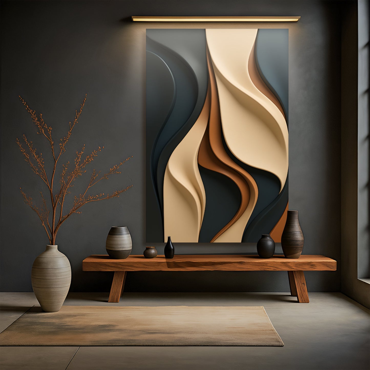 Earthen Flows - Canvas Print
