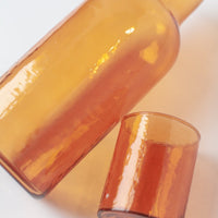 Amber Carafe Set - Recycled Glass