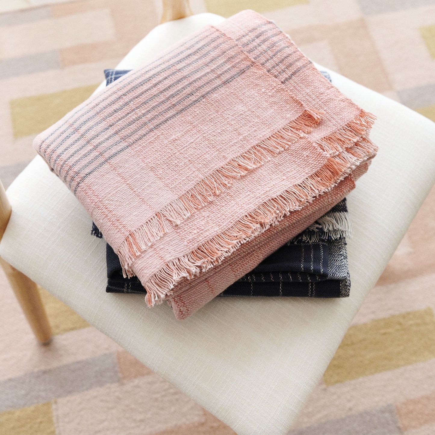 Silica Rose Handwoven Merino Throw