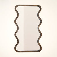 Mango Wood Wavy Full-Length Mirror - 36x72"