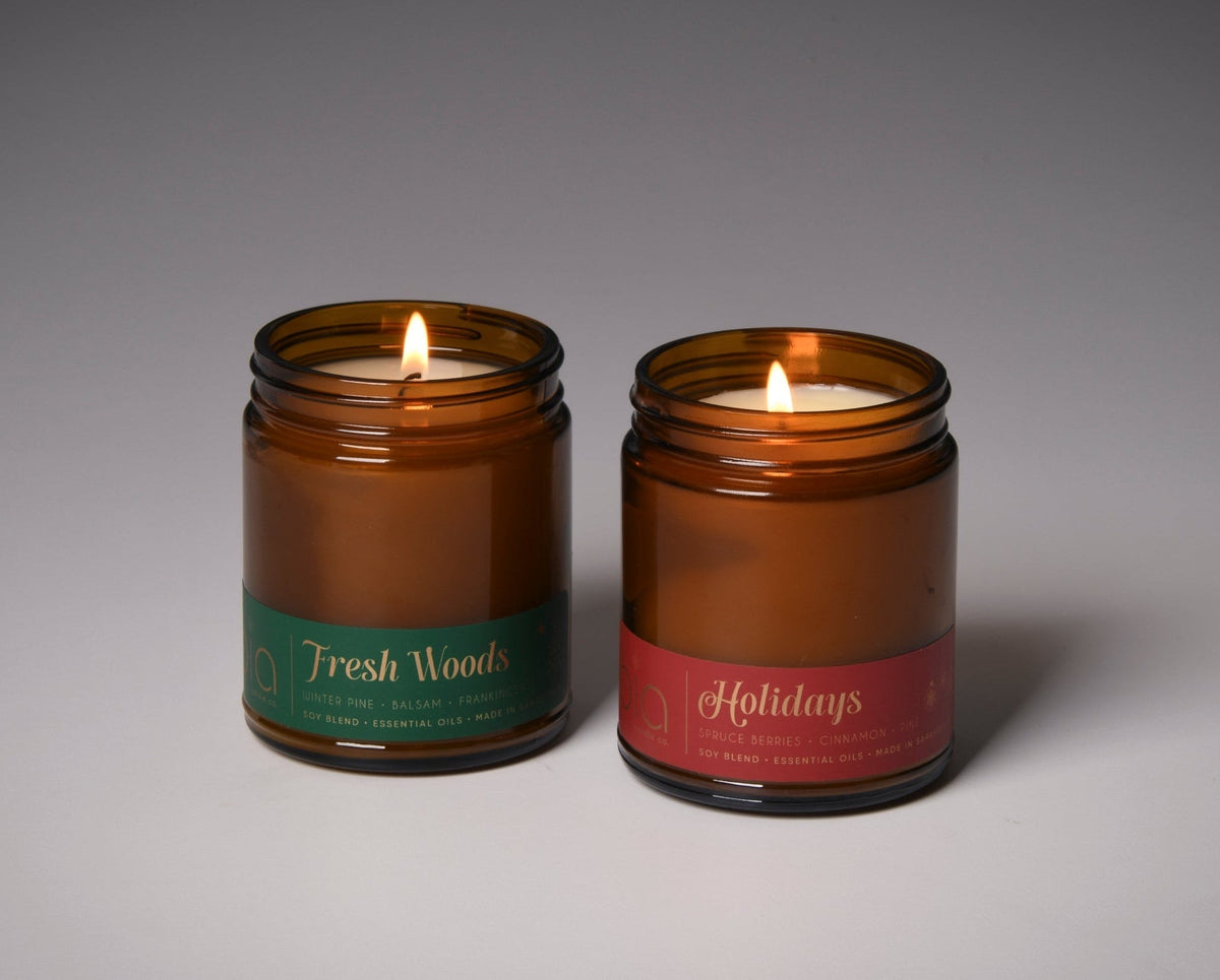 Holiday Soy Blend Candle Set - Set of 2