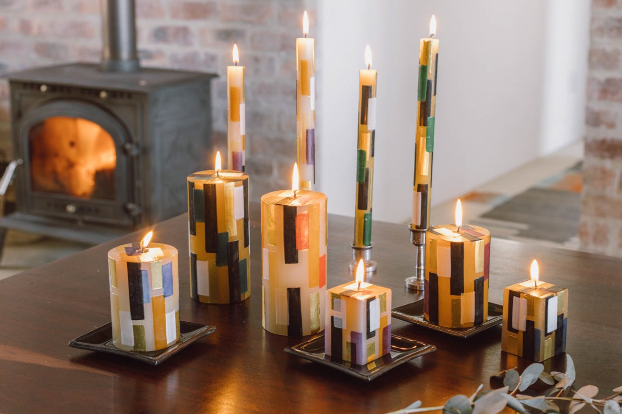 Klimt Geometric Candles
