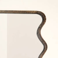 Mango Wood Wavy Full-Length Mirror - 36x72"