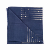 Hand Knotted Stripes Merino Throw