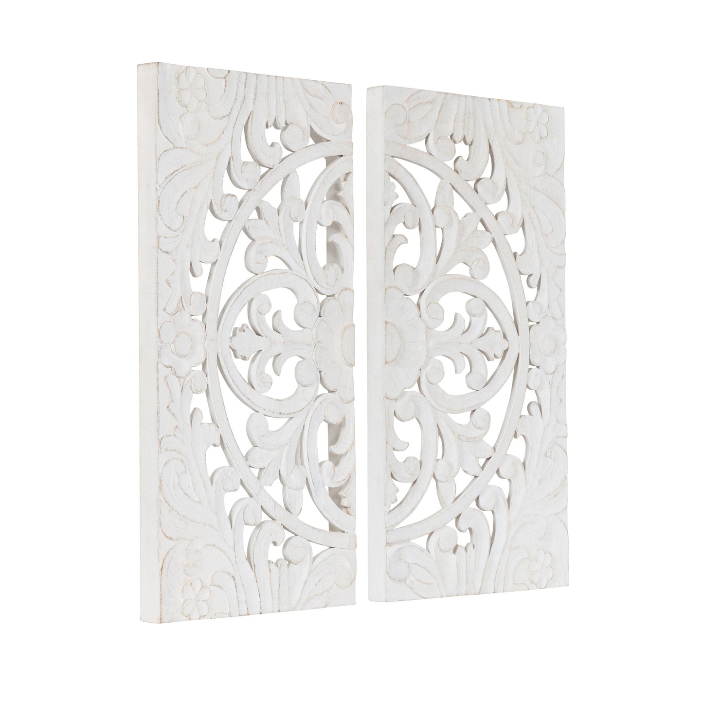 Carved Wood Wall Set