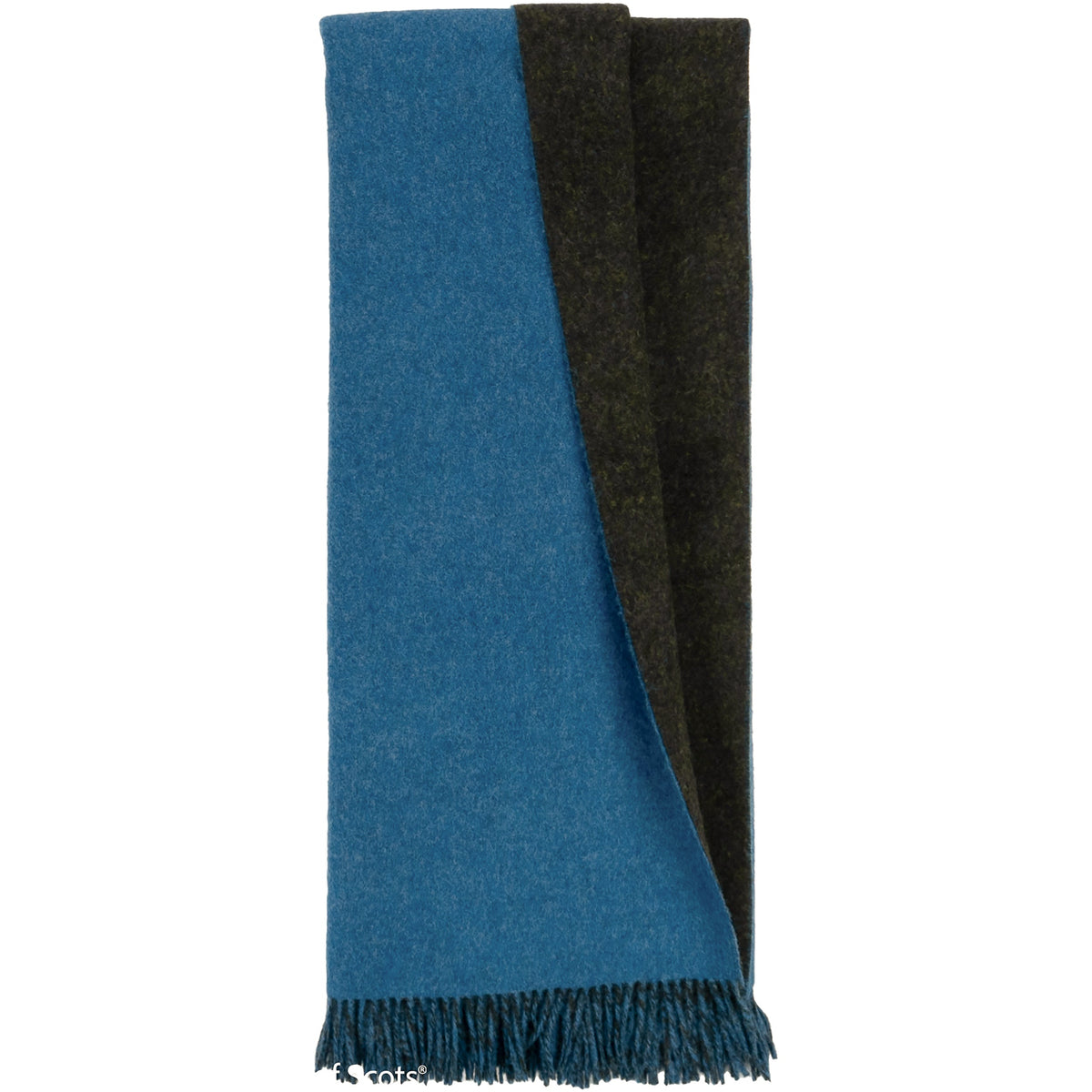 Highland Sea/Green Wool Throw