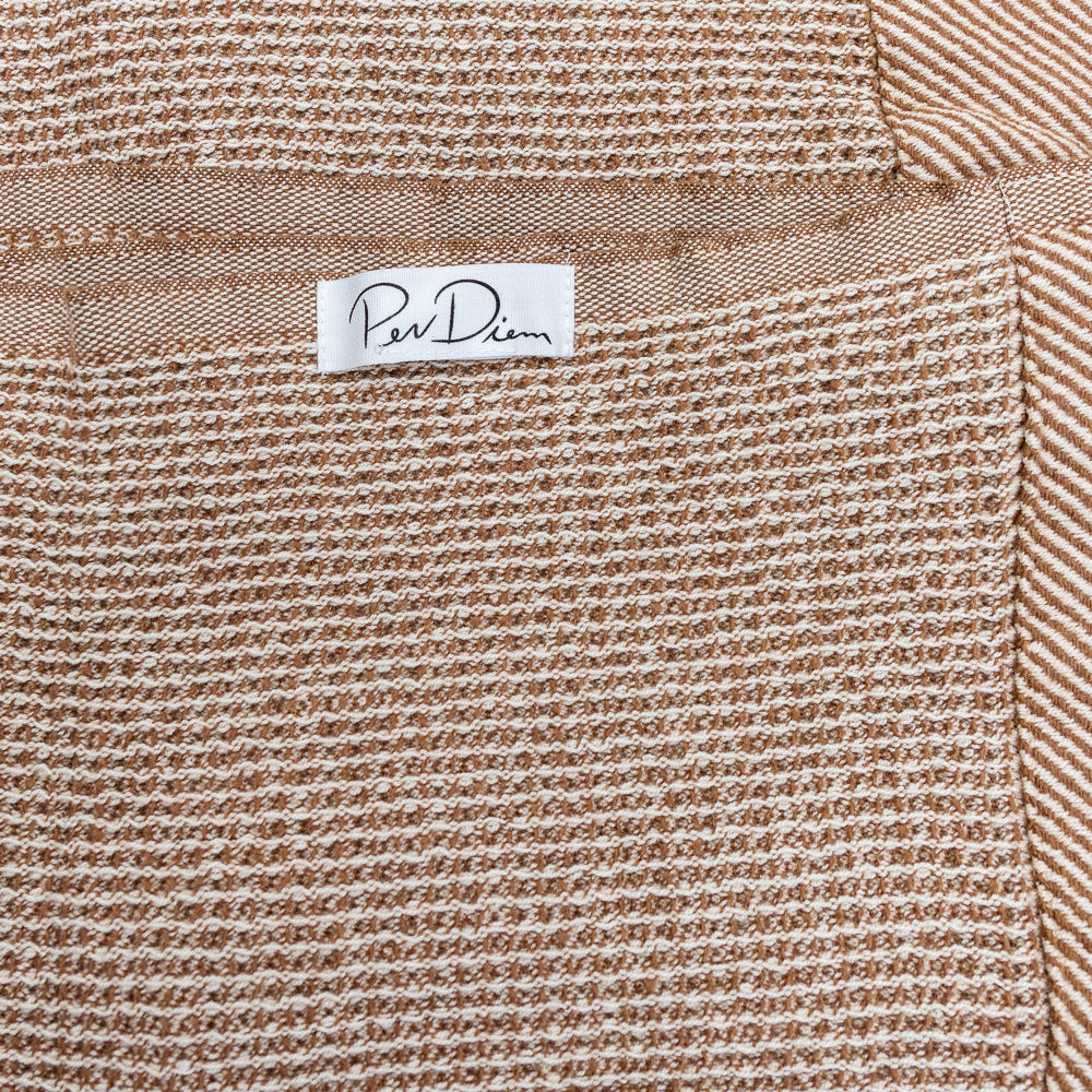 Pergamon Waffle Throw — Camel