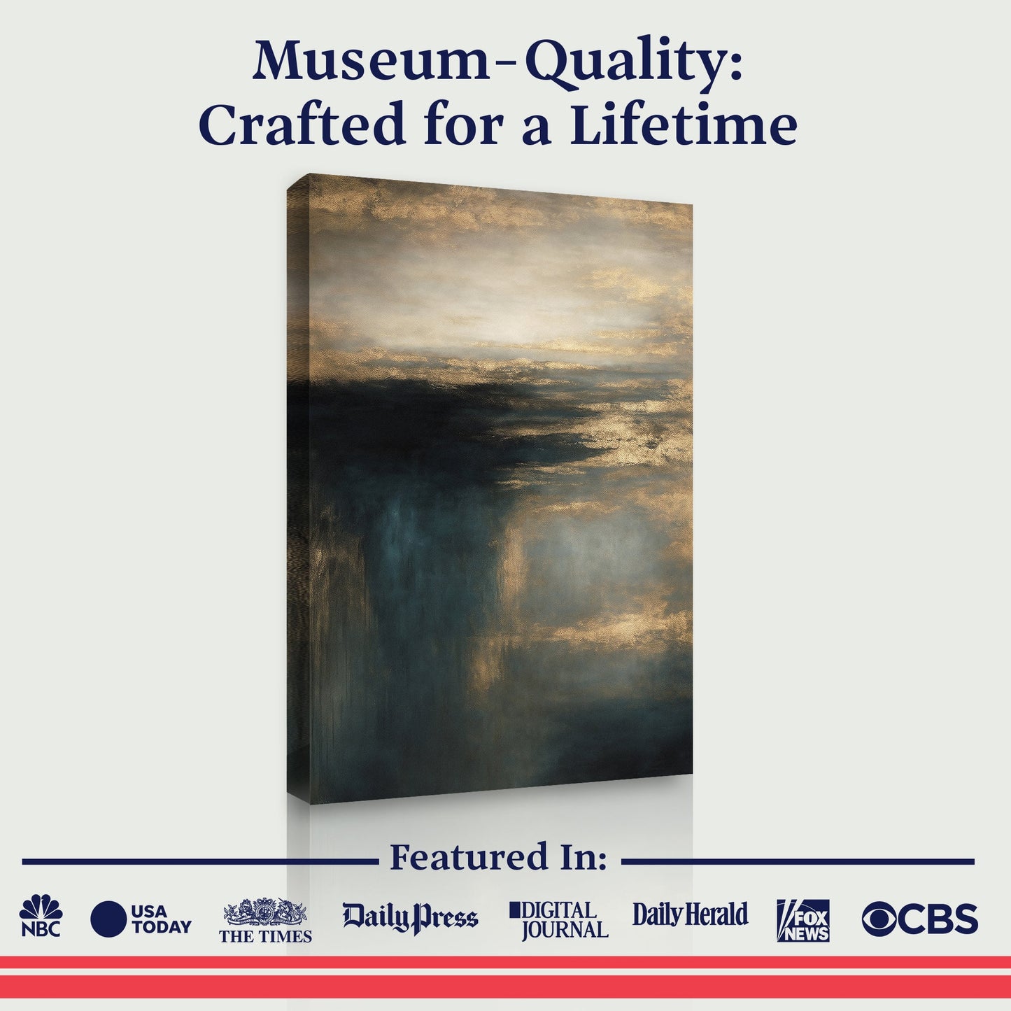 Cloudscape Glimmer - Canvas Print