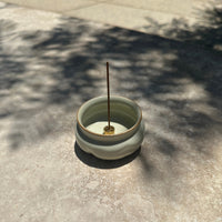Lotus Incense Burner — Celadon Cream