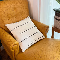Crossing Lines Pillow Cover - White