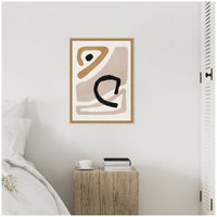 Neutral Abstract 1 - Framed Print