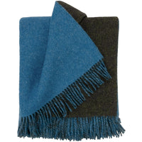 Highland Sea/Green Wool Throw
