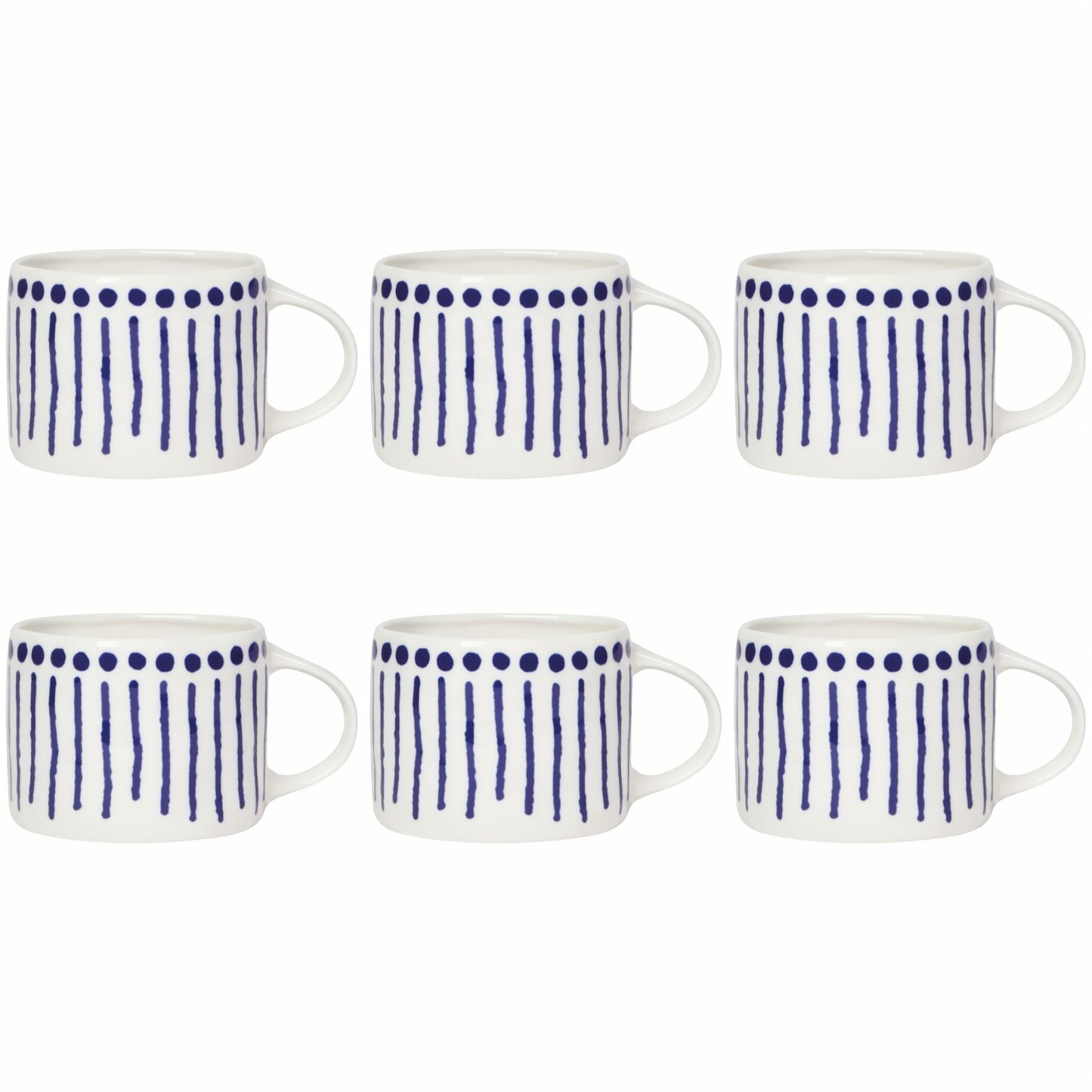 Porcelain Mug - Set of 6