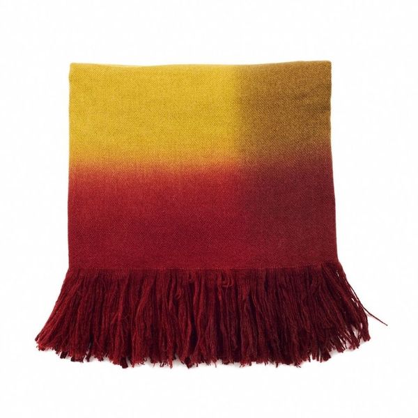 Marigold Merino Ombre Throw / Blanket Scarf