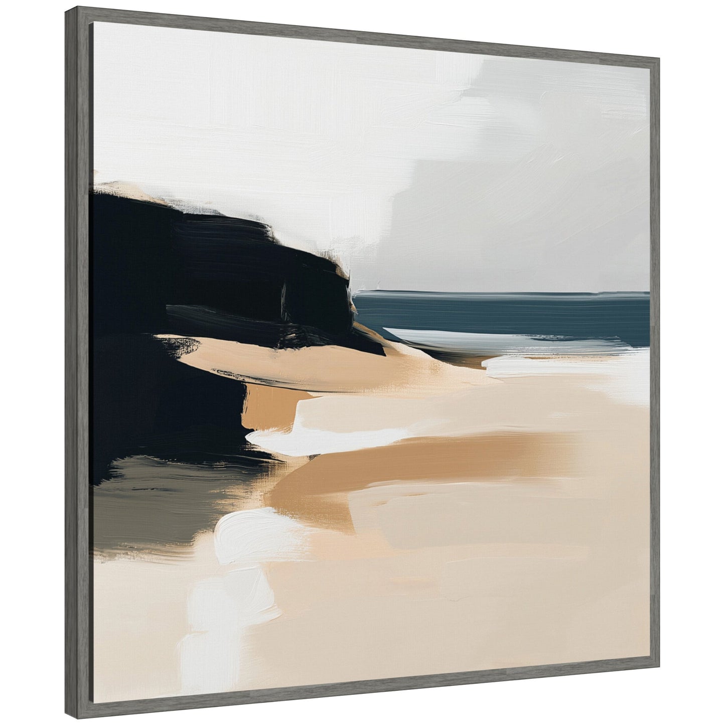 Coastal Sand Abstract - Framed Print
