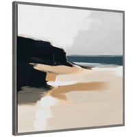 Coastal Sand Abstract - Framed Print