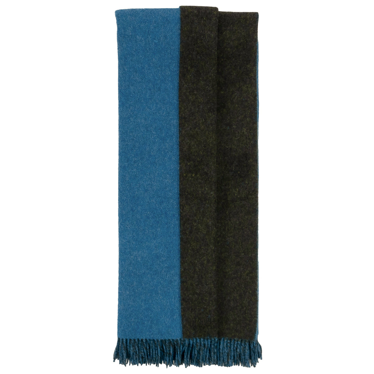 Highland Sea/Green Wool Throw