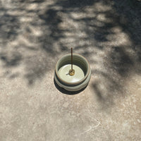 Lotus Incense Burner — Celadon Cream