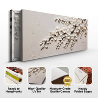 White Cherry Blossom - Canvas Print
