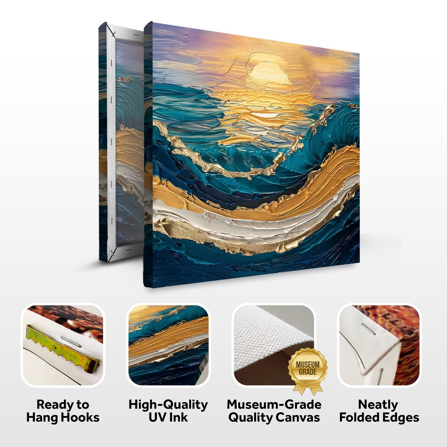 Golden Waves - Canvas Print