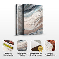 Earth Tone Swirls - Canvas Print