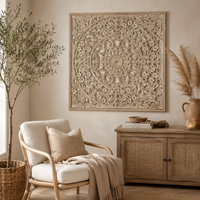 Mandala Handcarved Wall Décor - 48 x 48"