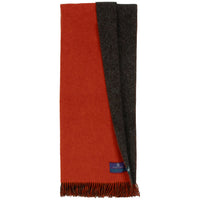 Highland Orange/Brown Wool Throw