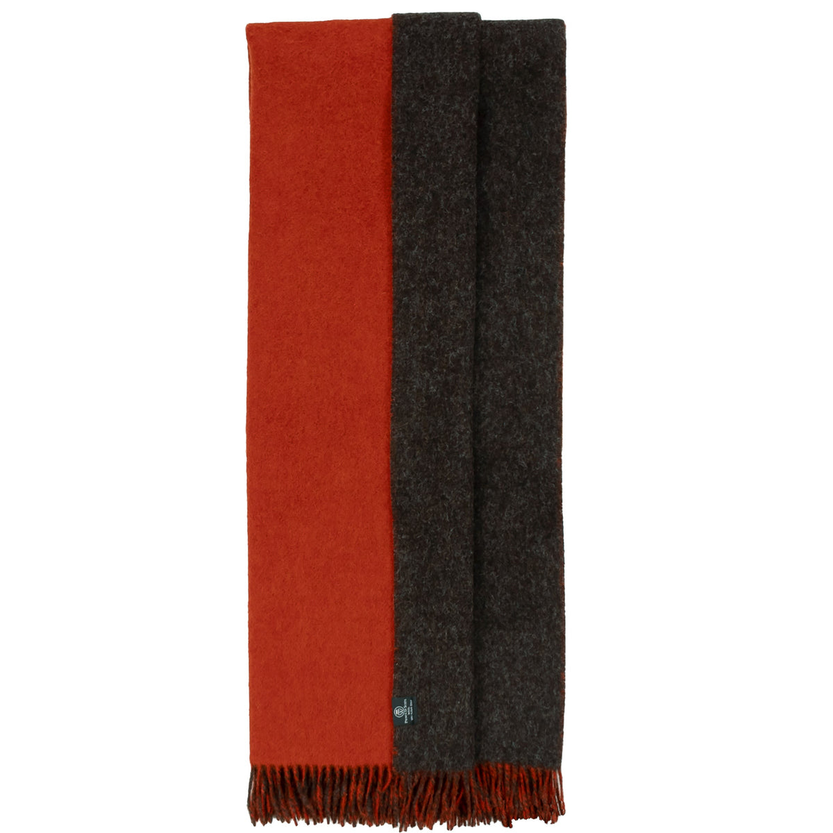 Highland Orange/Brown Wool Throw