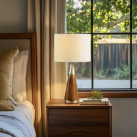 Mid-Century Triangle Table Lamp