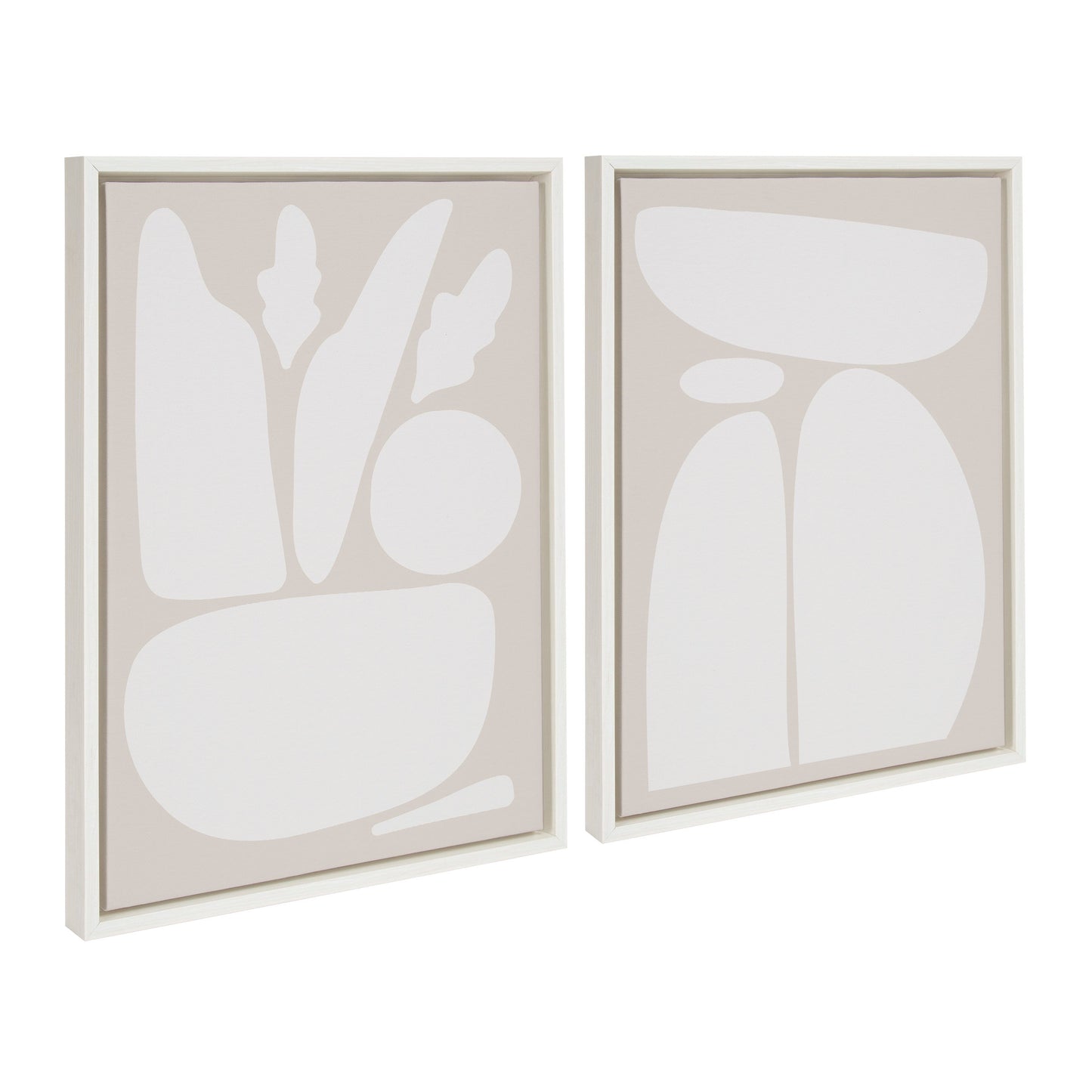 Zen Botanical Rock - Framed Print Set