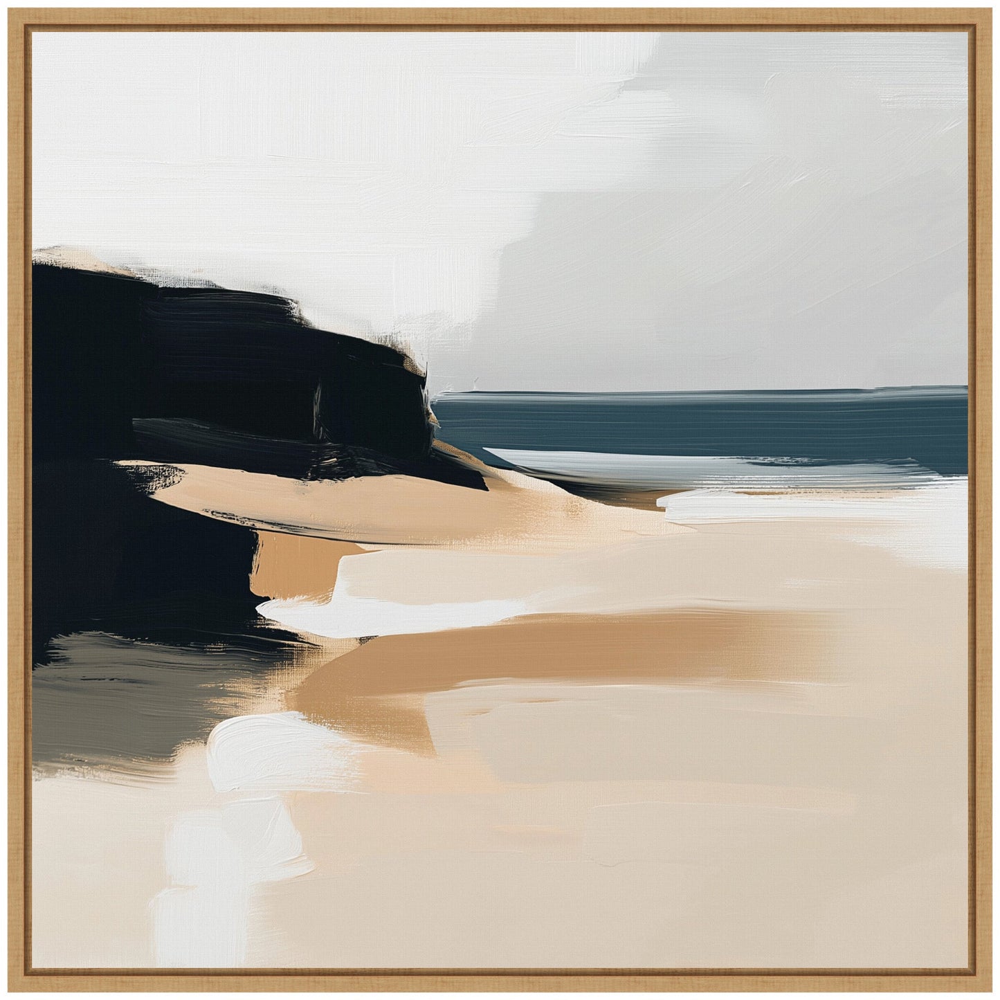 Coastal Sand Abstract - Framed Print